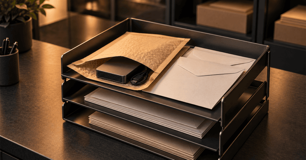 Mail og filudveksling med kunden som del af testen